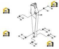 Рычаг 43C1542 001