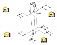 Рычаг 43C2634 000