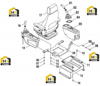 Сиденье 47C1074 002