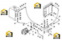 Система гидравлическая основная 15E0665(C)