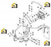 Система гидравлическая основная 15E0665(D)