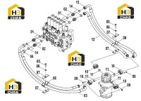 Система гидравлическая основная 15E0665(G)