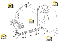 Система гидравлическая основная 15E1187(B)