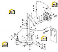 Система гидравлическая основная 15E1187(D)