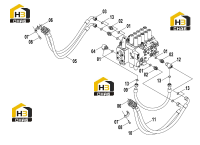 Система гидравлическая основная 15E1187(F)