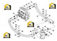 Система гидравлическая основная 15E1187(G)