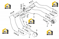 Система гидравлическая перемещения 13E0076 001