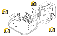 Система гидравлическая пилотная 12E0287-1(H)