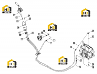 Система гидравлическая пилотная 12E0287(F)