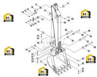 Тяга ковша 32E1033(B)