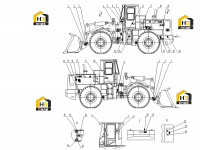 Комплектующие погрузчика (часть1) 45E0738 003
