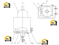 Крепление тормозного аккумулятора 15C0069 002
