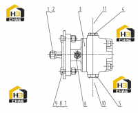 Крепление вентилятора 11C0479 000