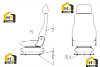 Кресло водительское 46E0021 001