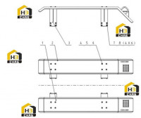 Крыло заднее 43E0322 000