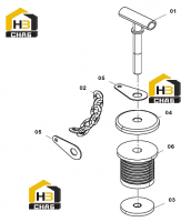 Крышка заливной трубы 63C0001 002