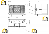 Фонарь задний 46C1100 000