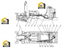 Система охлаждения гидравлическая 15E1084 000