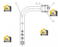 Труба стальная для возврата масла 02C0464 001