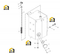Бак топливный в сборе 00Y0145X0_000_00