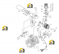 Глушитель с комплектующими 40C3750_008_00