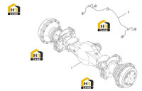 Мост задний в сборе 01E0376X0_000_00