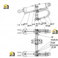 Трубопровод баллона стрелы 00C2639_000_00