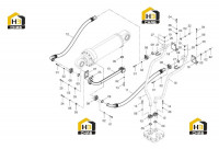 Трубопровод цилиндра вращающегося ковша 00C1921_001_00