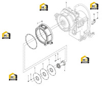 Узел гидротрансформатора коробки передач 42C1014X0T2_001_00