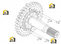 Вал входной 34C2155_000_00