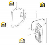 Зеркало левое заднего вида 47C2908_000_00