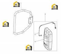 Зеркало правое заднего вида 47C2909_000_00
