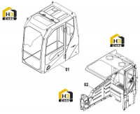 Кабина (с декором) 47C1052 001