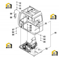 Кабина в сборе 41E0337 001
