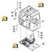 Кабина в сборе 41E0376 000