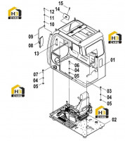 Кабина в сборе 41E0596 000