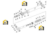 Цилиндр штока ковша 10C0826 000