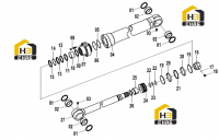 Цилиндр стрелы (левый) 10C0260 001