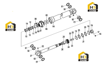 Цилиндр стрелы (правый) 10C0261 001
