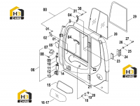 Комплектующие кабины 47C1153(B)