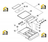 Комплектующие кабины 47C1153(D)