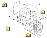 Комплектующие кабины 47C1153(E)
