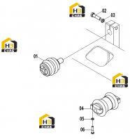 Колесо опорное 33E0099(С)