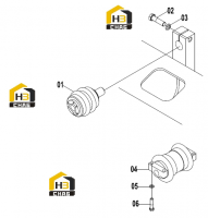 Колесо опорное 33E0091(С)