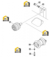 Колесо опорное 33E0157(С)