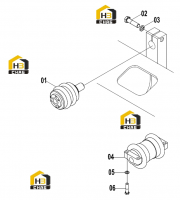 Колесо опорное 33E0158(С)