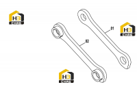 Коромысло левое, правое 32E1952(C) 000