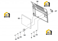 Дверь левая 48C1209 000