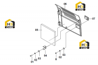 Дверь левая 48C1614 000