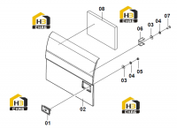 Дверь правая 48C1612 000